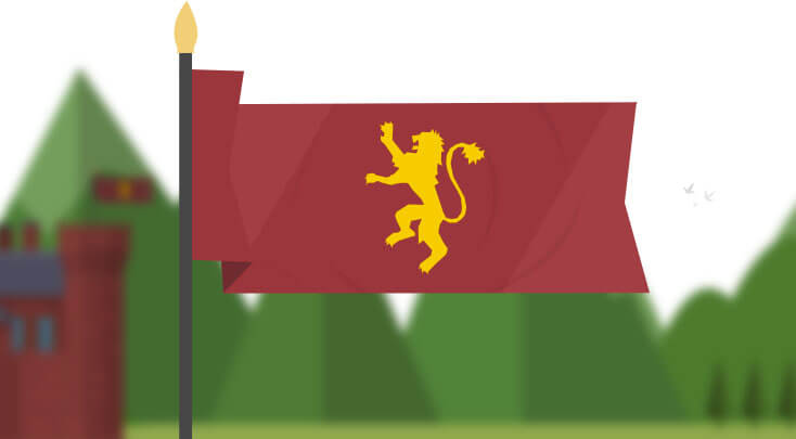 game of thrones house lannister flag