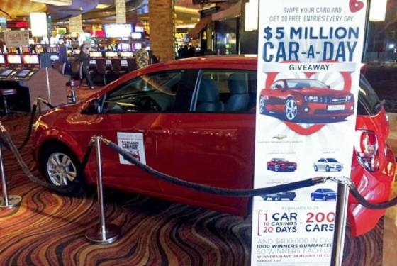 car giveaway in a casino