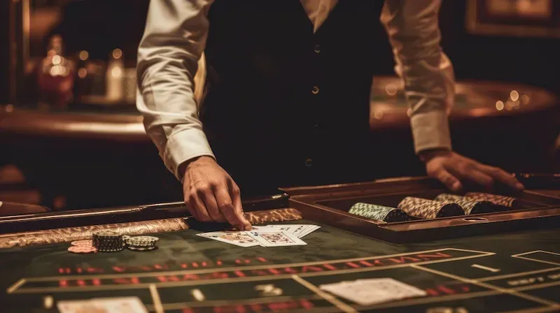 Baccarat table
