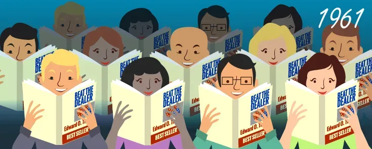 1961, Thorp's book, "Beat The Dealer", Turned to a Best Seller