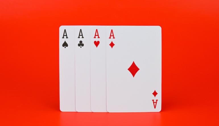 Video poker aces