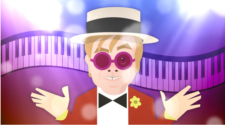 ROCKET MAN TICKLING THE CASINO IVORIES