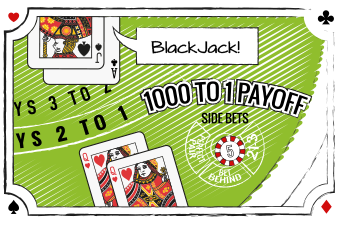 Opciones de apuestas especiales en Blackjack Side Bets