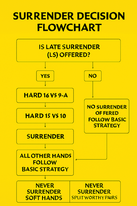 Blackjack surrender chart