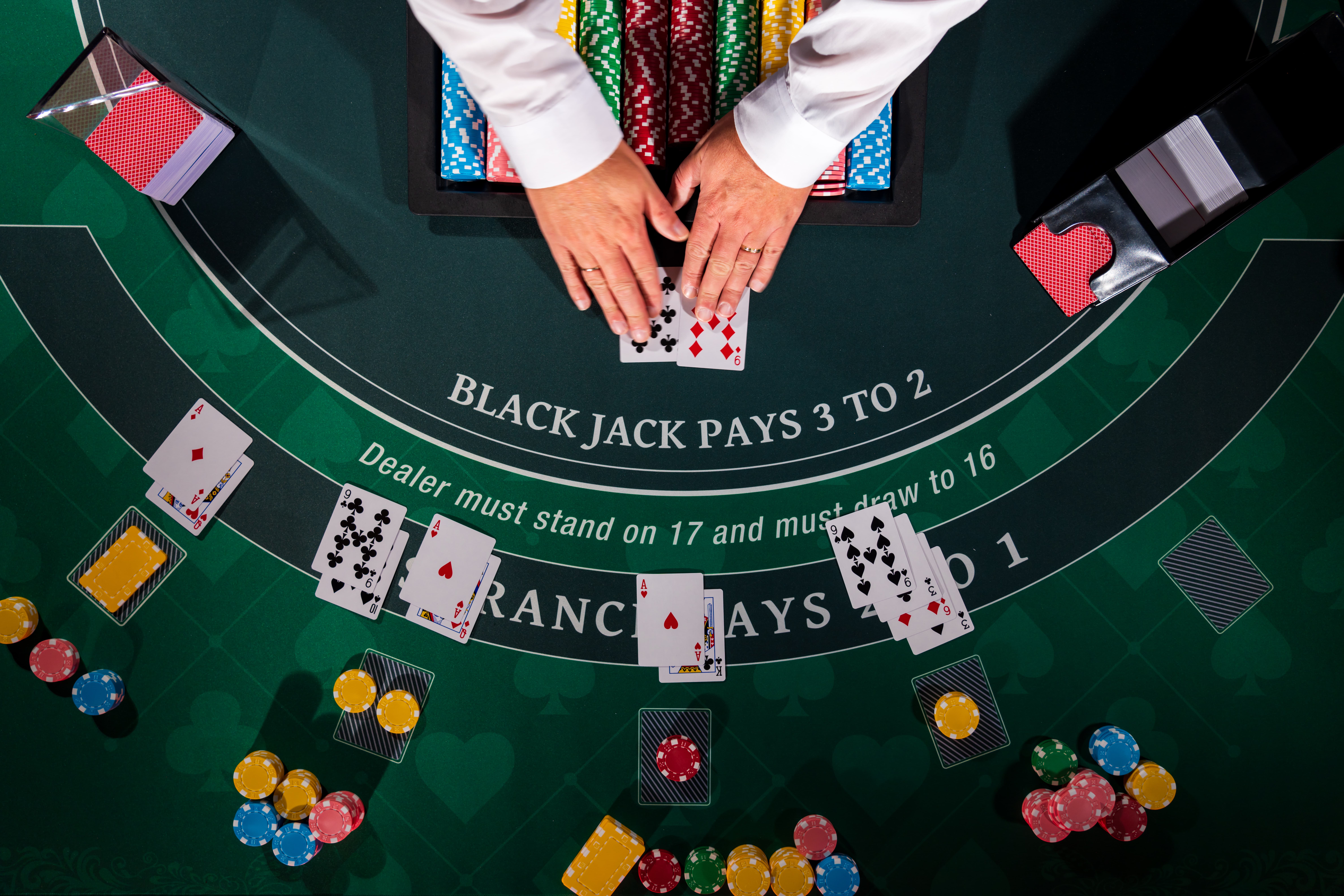 blackjack table