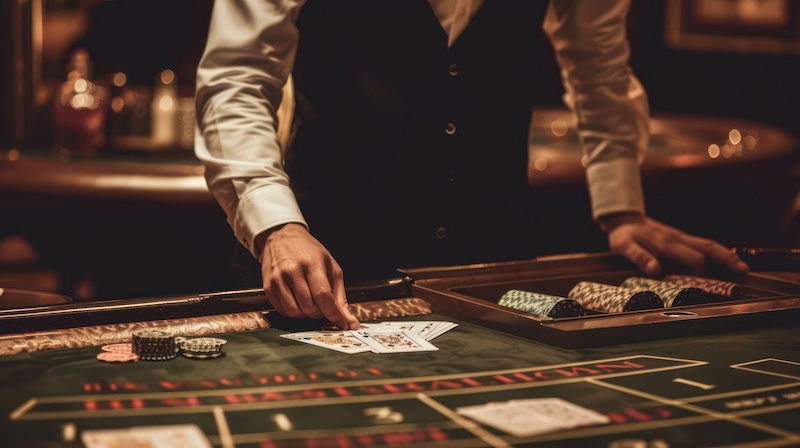 Baccarat table