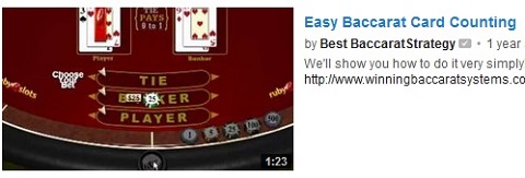 easy baccarat card counting