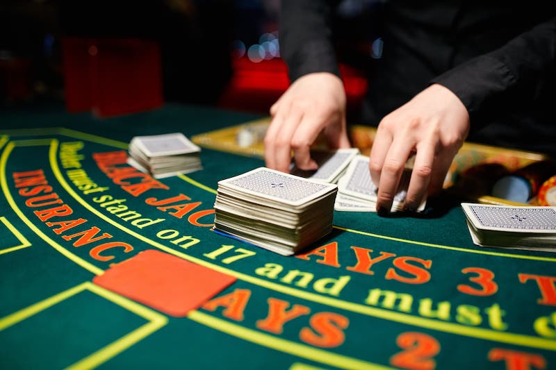 Blackjack table