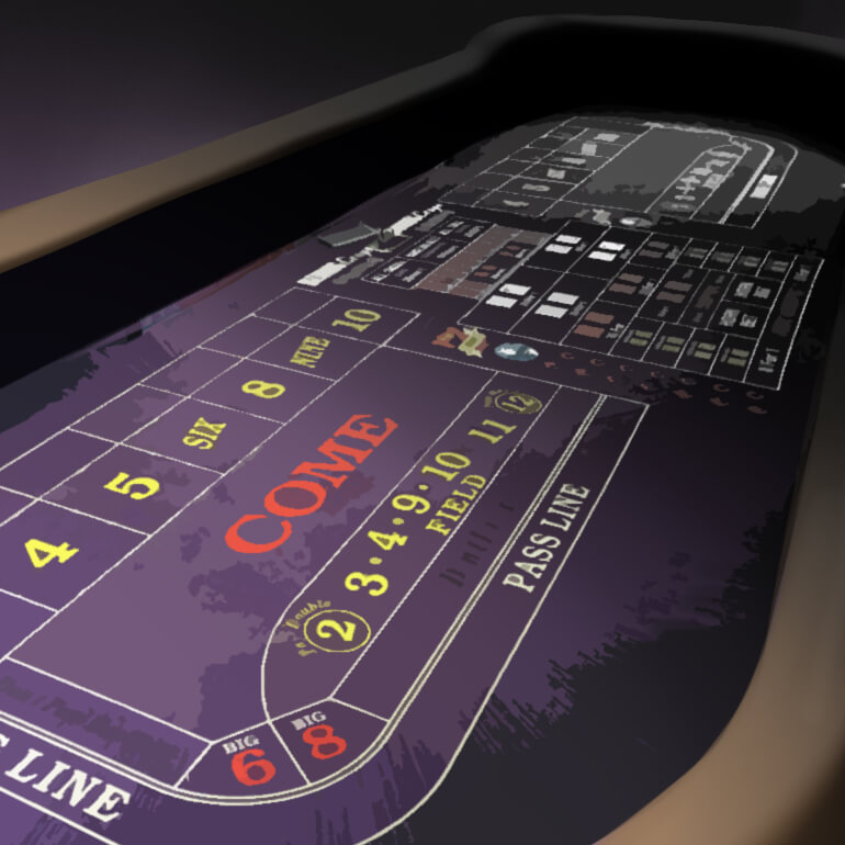 Craps table