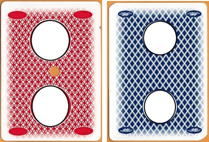 cards with faded edges can also give rise to asymmetries - The image on the left has a top/bottom edge asymmetry. The image on the right has a left/right edge asymmetry