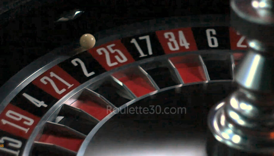 evolution live roulette wheel closeup