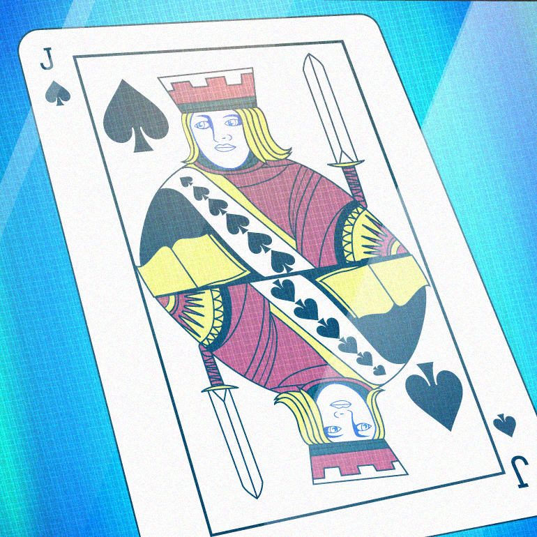 A Jack of spades