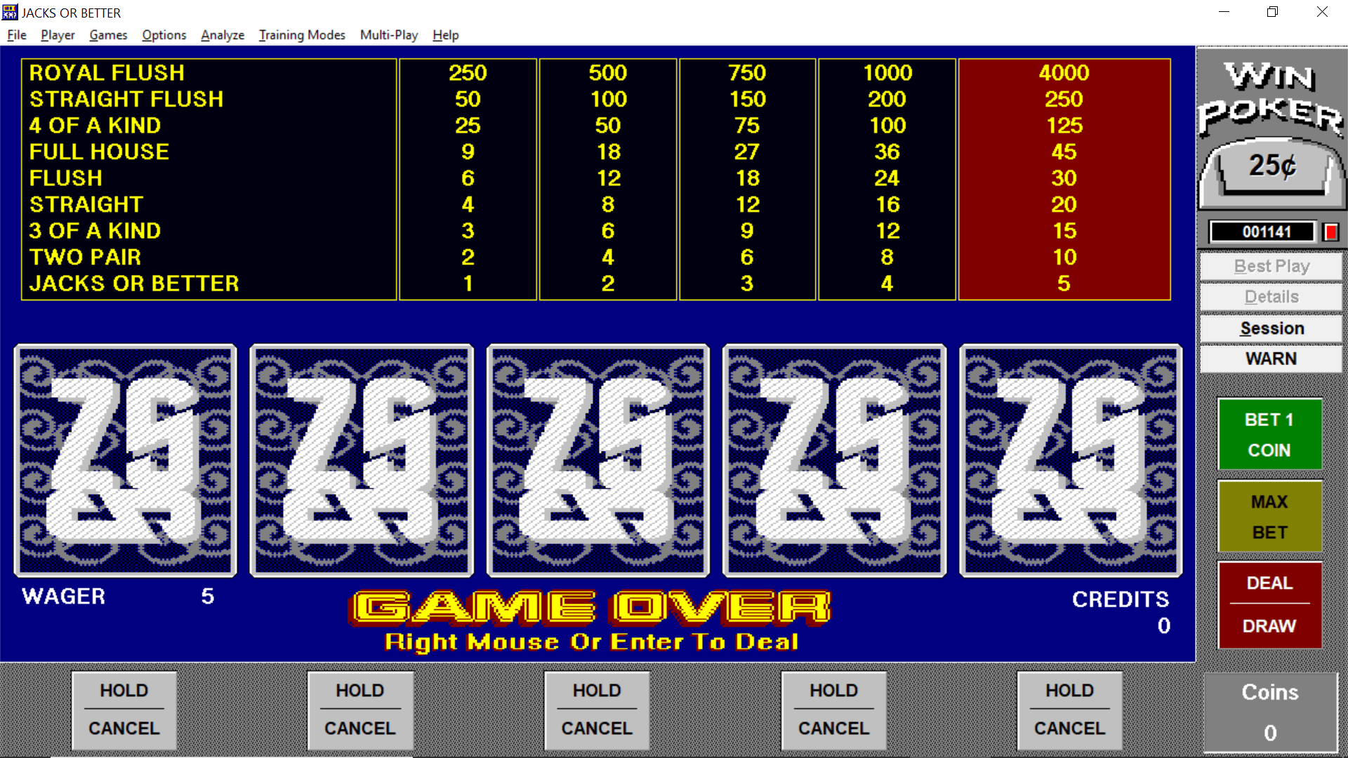 Video Poker - Play the Best Video Poker Games - 9/6