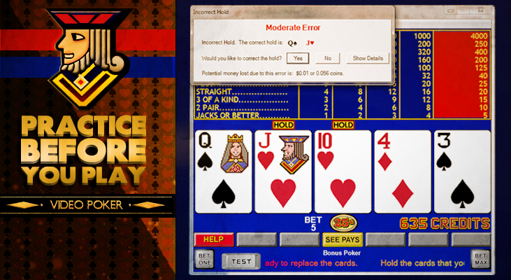 test your video poker skills