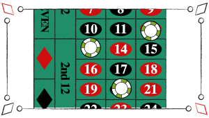 straight up roulette bet
