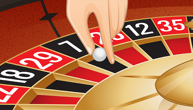Roulette Prediction: roulette ball is heading its way to the roulette wheel from the dealer's hand