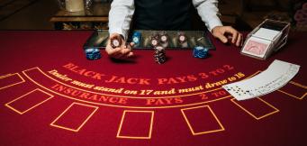 Blackjack table