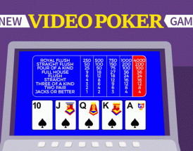 Video Poker machine with royal flush