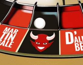 The roulette 666 devil appears on the roulette wheel with D'Alembert & Martingale systems