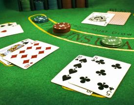 Blackjack table