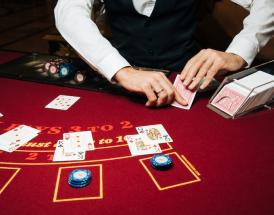 Blackjack table