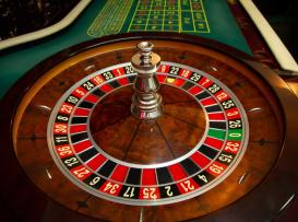 Roulette Table and Wheel