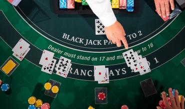 Blackjack table