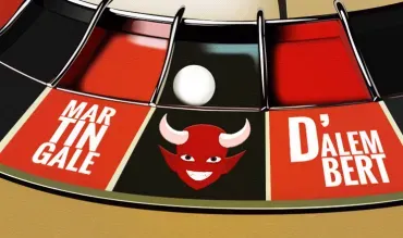 The roulette 666 devil appears on the roulette wheel with D'Alembert & Martingale systems