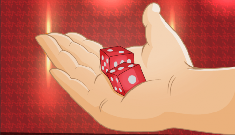 Rhythmic rolling craps machine