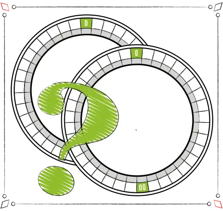 Single or double zero roulette wheel