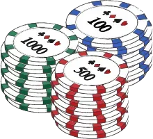 Video poker coins