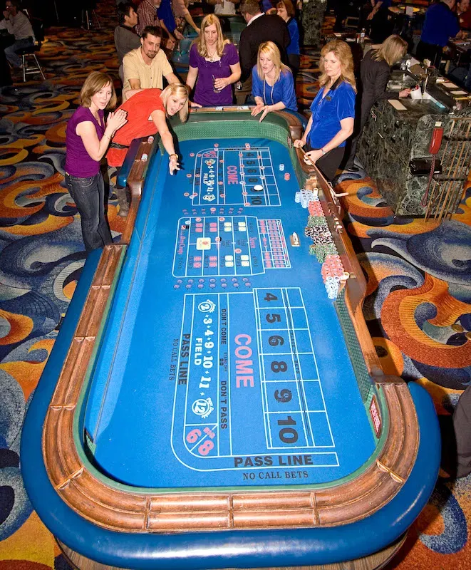 Craps table