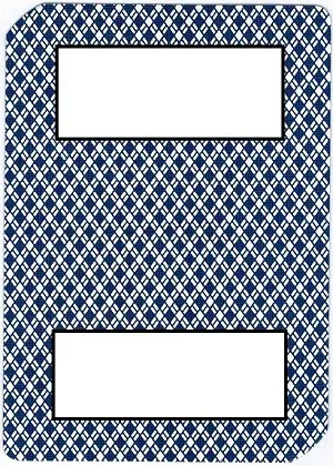 ard uses the second most common design for its back. Over 15% of all cards in use have this design