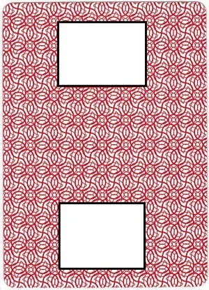 a card would be a challenge to sort by considering the top and bottom edge, but the left and right edges are easily distinguished