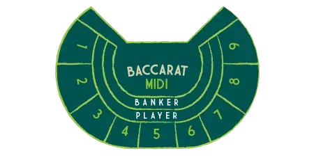 Midi Baccarat Table
