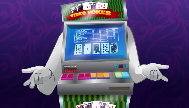 Personification of video poker machine