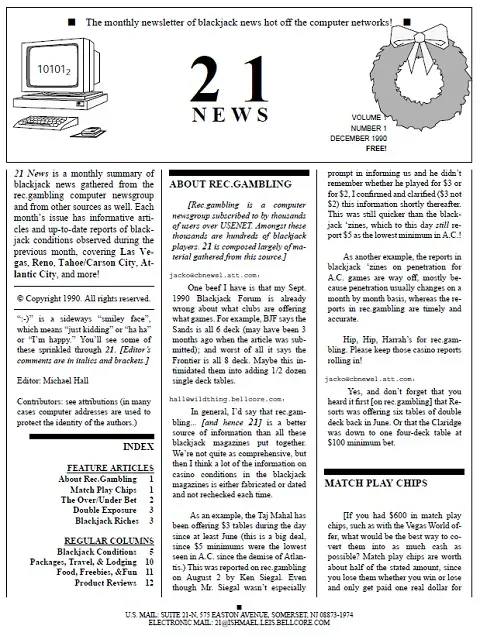 Cover of the first edition of 21 News