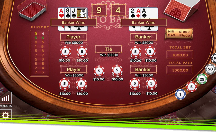 Baccarat – Play Online Baccarat at 888casino™