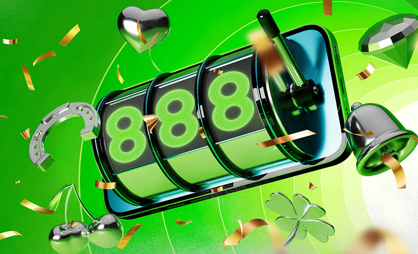 Interfaz móvil de 888casino mostrando promociones con giros gratis